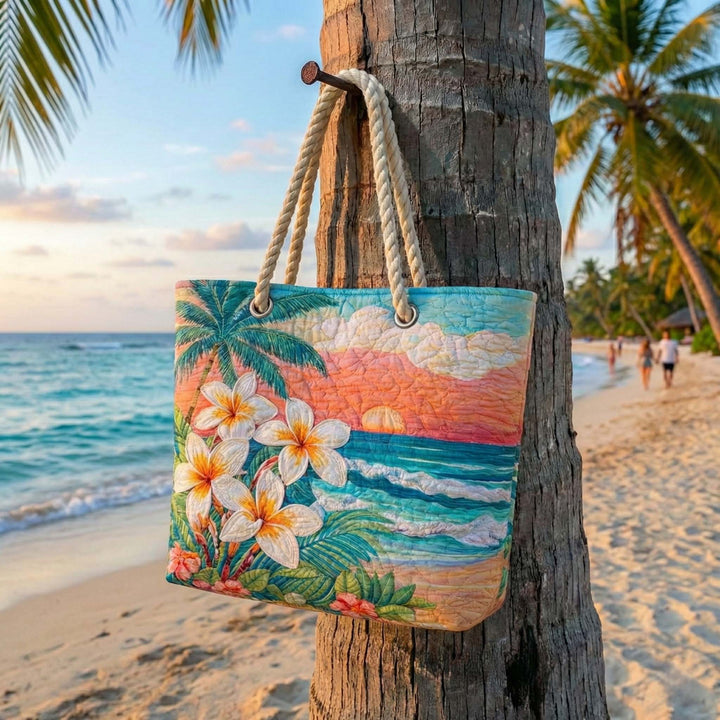 Bolsa de playa hecha a mano | Espíritu tropical