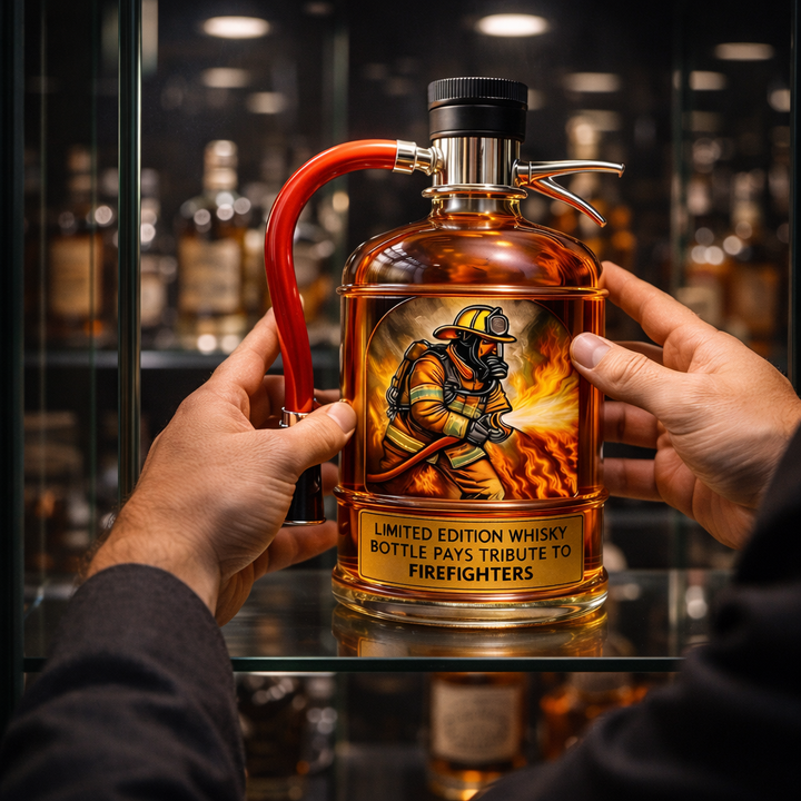 Botella de Whisky Edición Especial Bombero