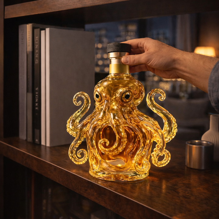 "Botella de Whisky Edición Pulpo" se ha cambiado a "Botella de Whisky Edición Pulpo".
