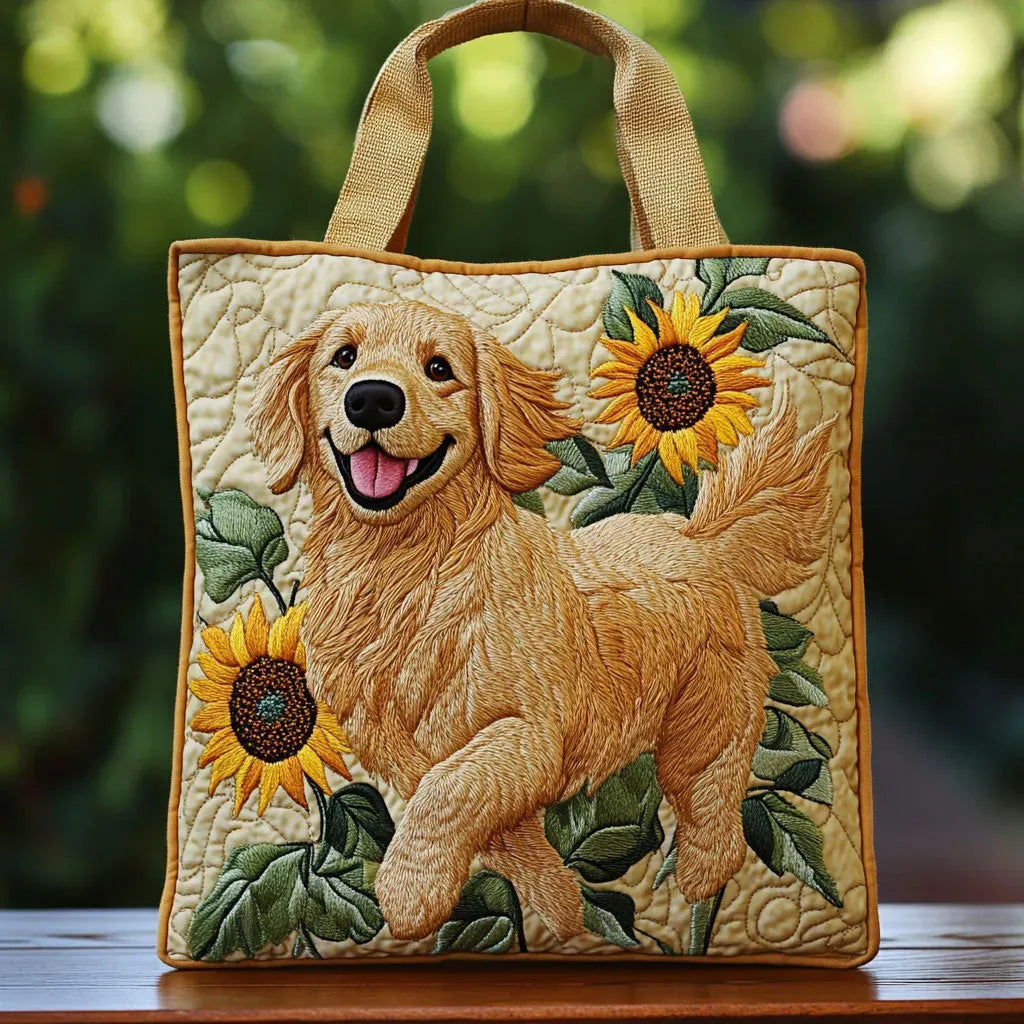 Bolso Tote Acolchado - Golden Retriever