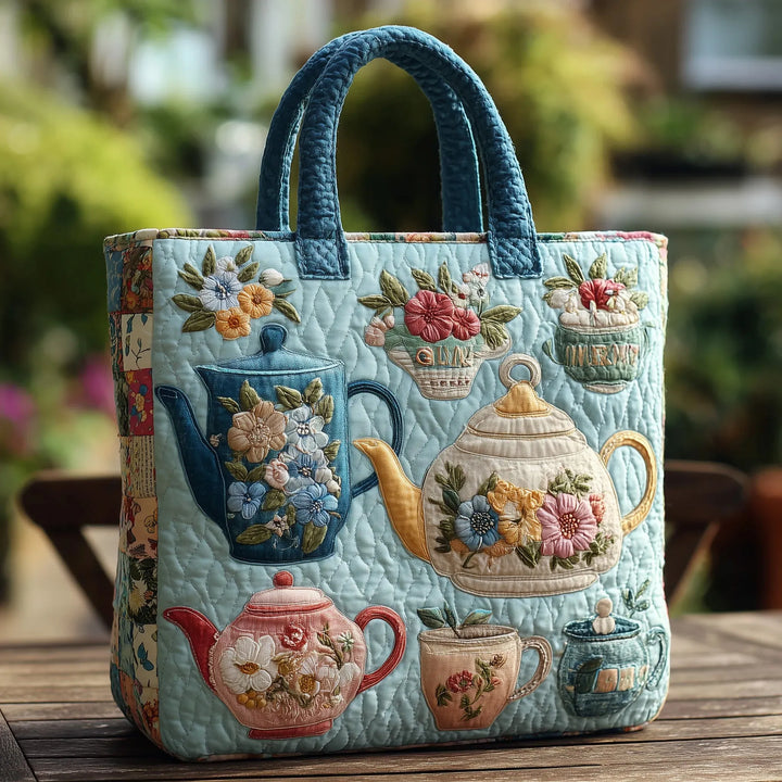 Bolso de acolchado con patrón floral