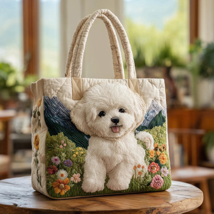 Bolso Tote Artesanal Acolchado - Cian Encantado