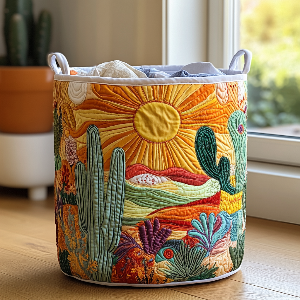 Cesta de Ropa Hecha a Mano | Sol Radiante