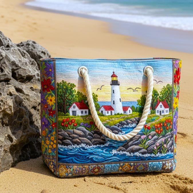Bolsa de playa hecha a mano | Brillo del faro