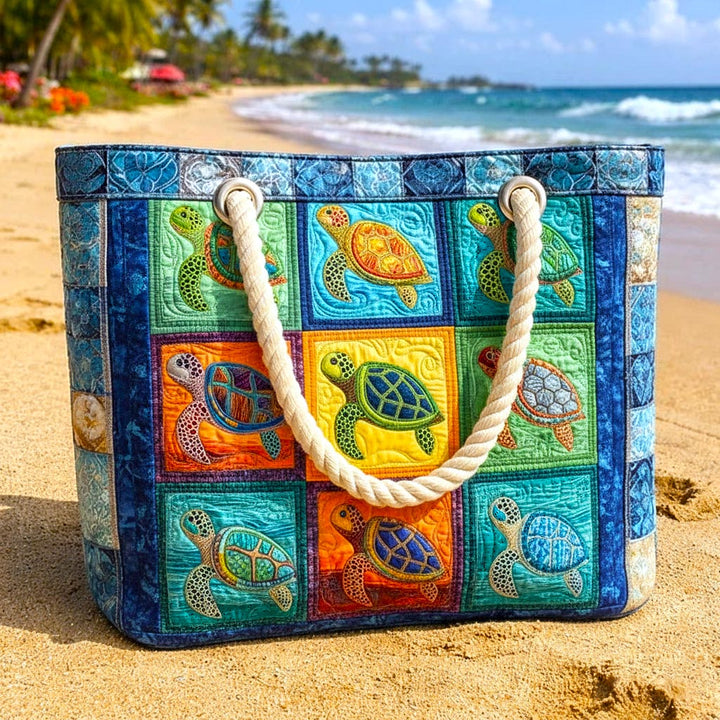 Bolsa de playa hecha a mano | Tortuga Tranquila