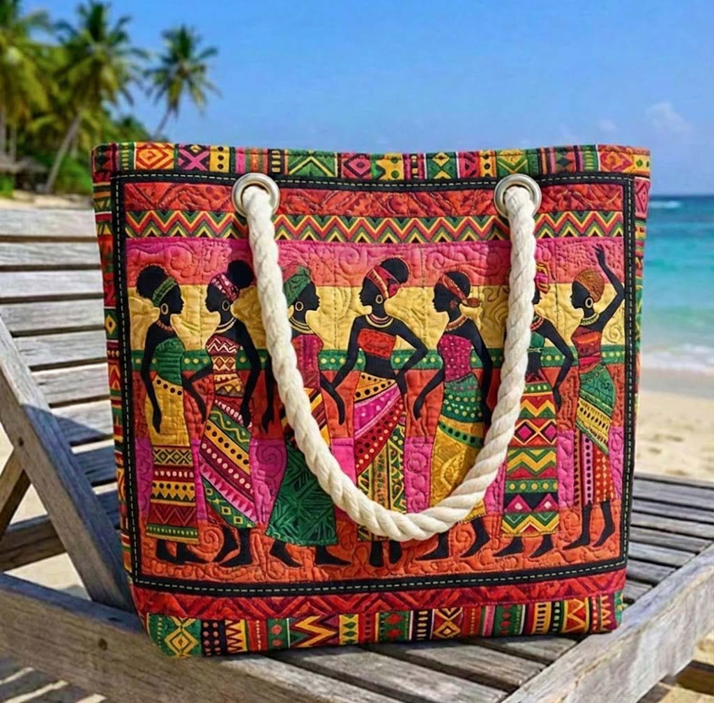 Bolsas de playa hechas a mano por las reinas de Melanina
