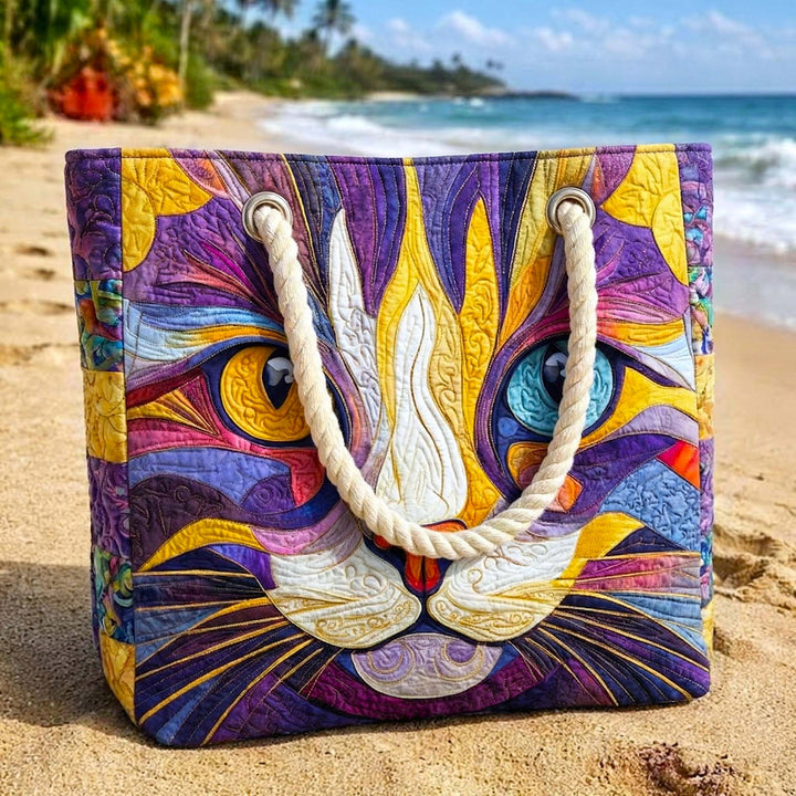Catitude - Bolsa de playa hecha a mano