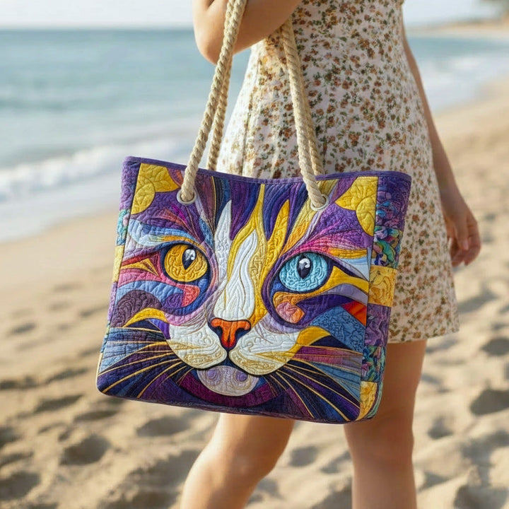 Catitude - Bolsa de playa hecha a mano