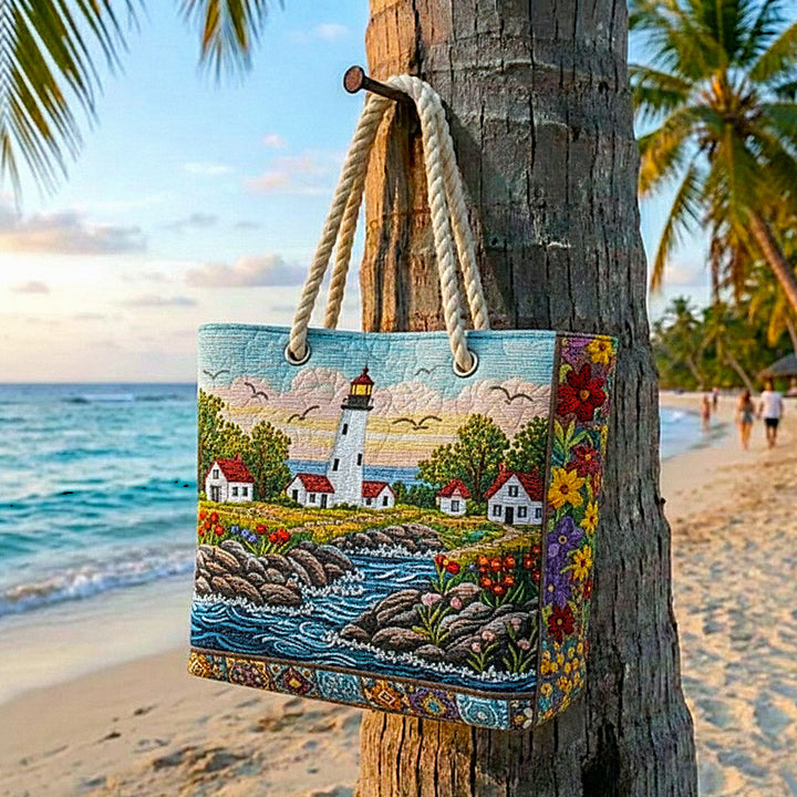 Bolsa de playa hecha a mano | Brillo del faro