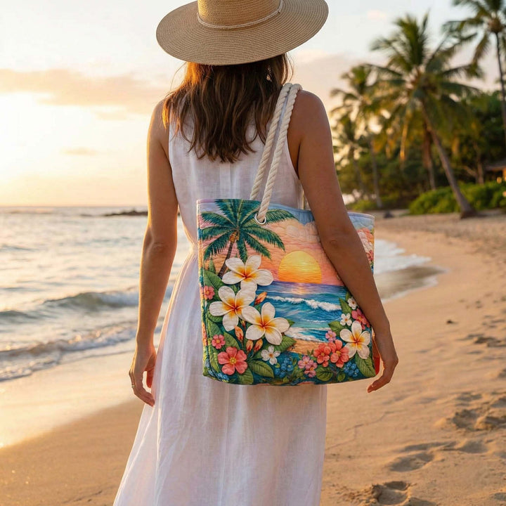 Bolsa de playa hecha a mano Tropical Breeze