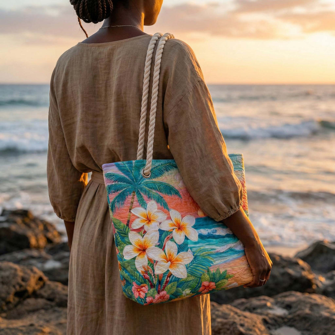 Bolsa de playa hecha a mano | Espíritu tropical