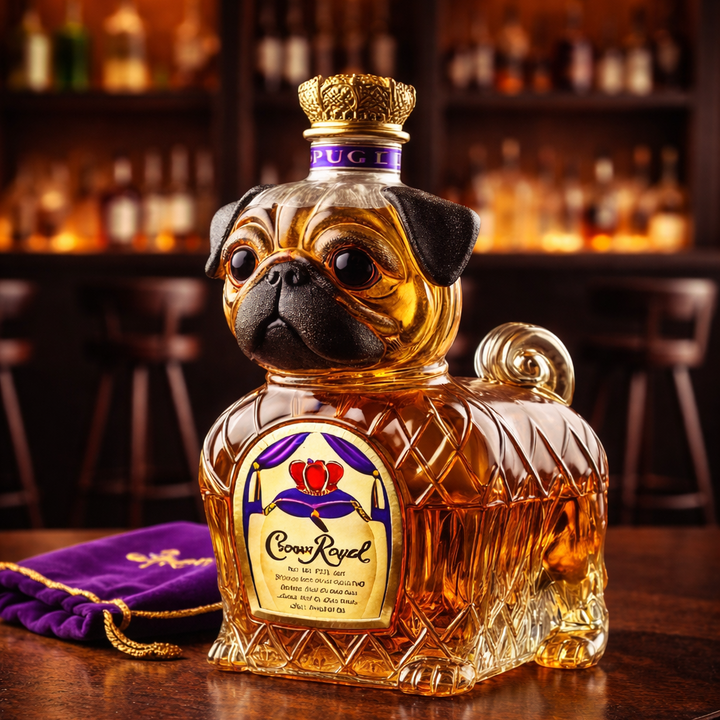 Botella de Whisky Edición Limitada de Bulldog Francés