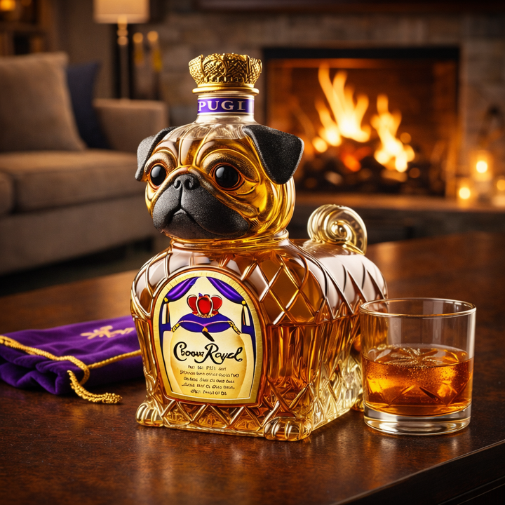 Botella de Whisky Edición Limitada de Bulldog Francés