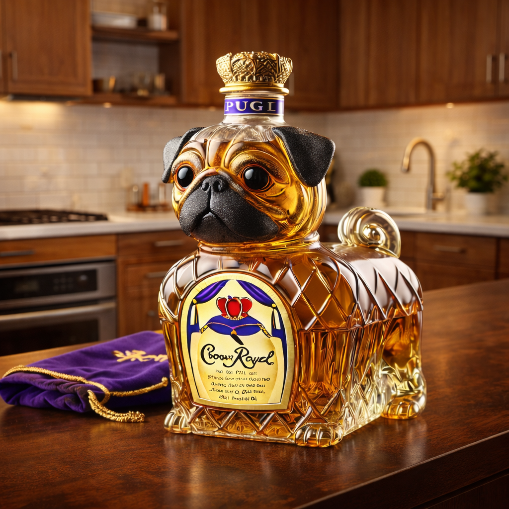 Botella de Whisky Edición Limitada de Bulldog Francés