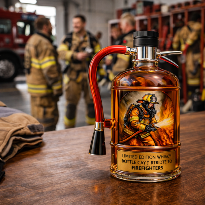 Botella de Whisky Edición Especial Bombero