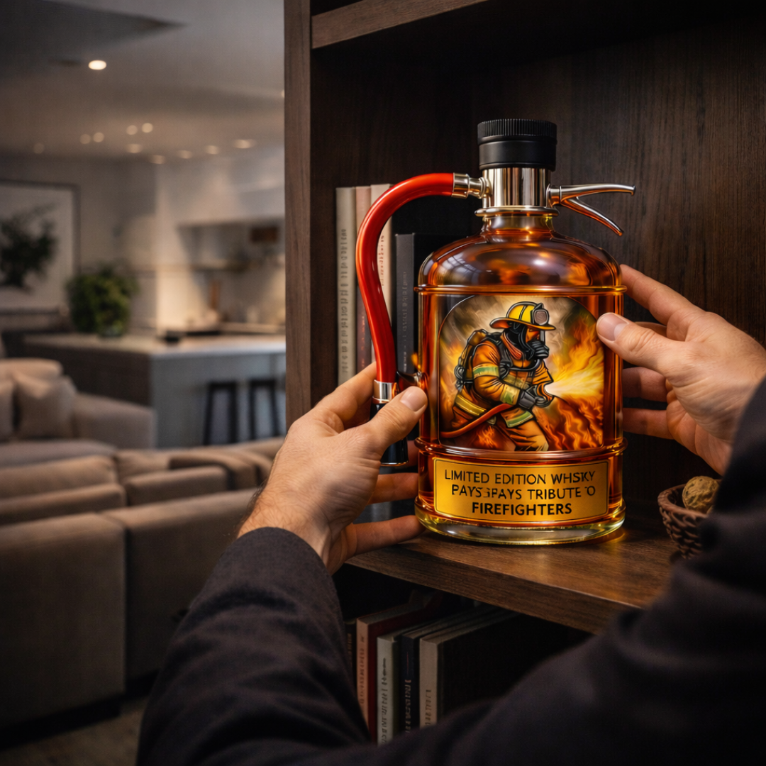 Botella de Whisky Edición Especial Bombero