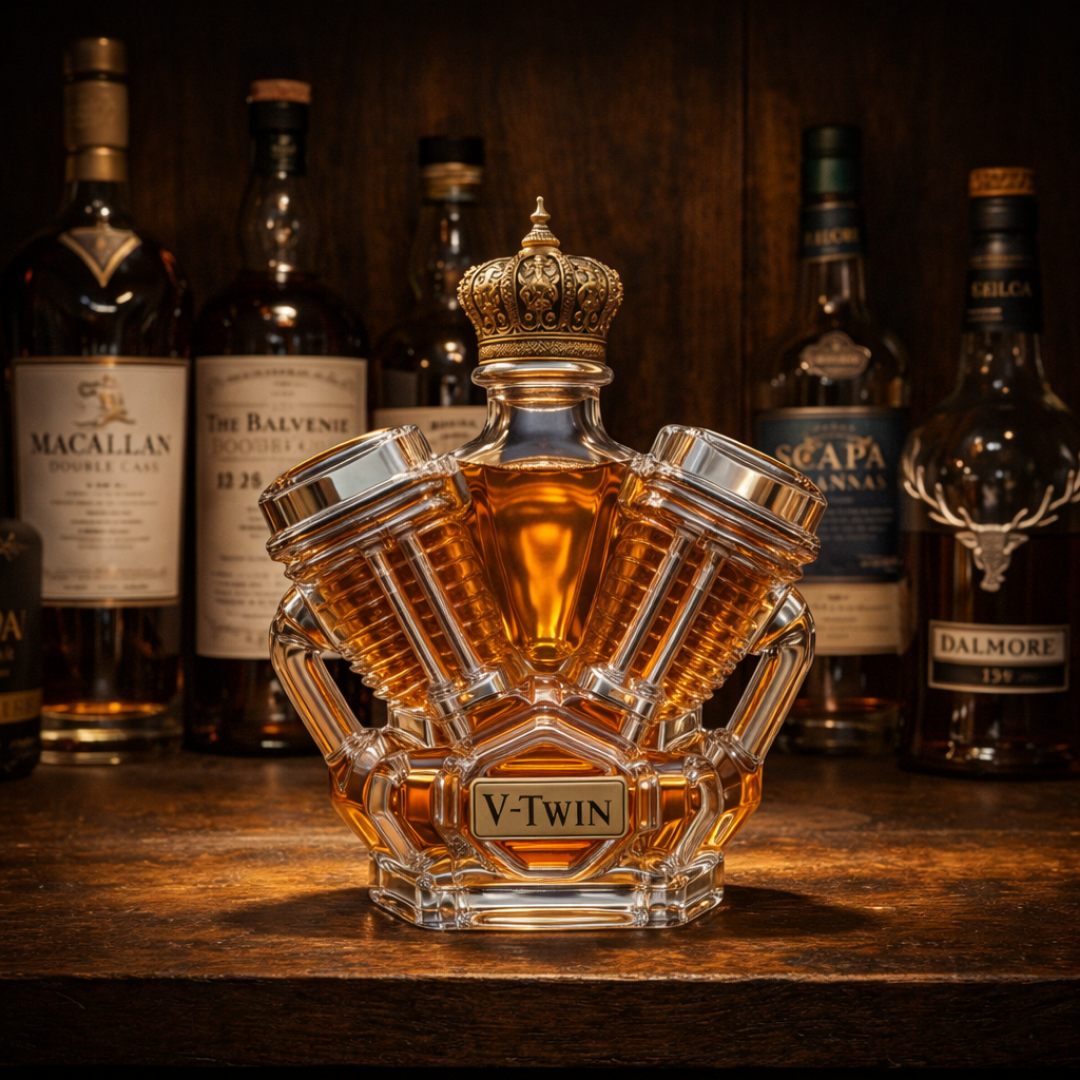 Botella de Whisky Edición V8