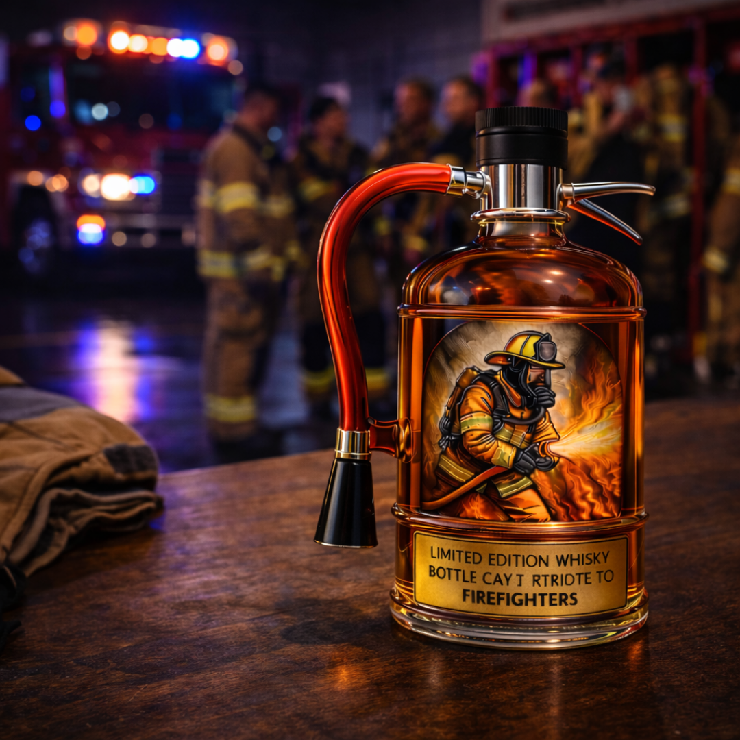 Botella de Whisky Edición Especial Bombero