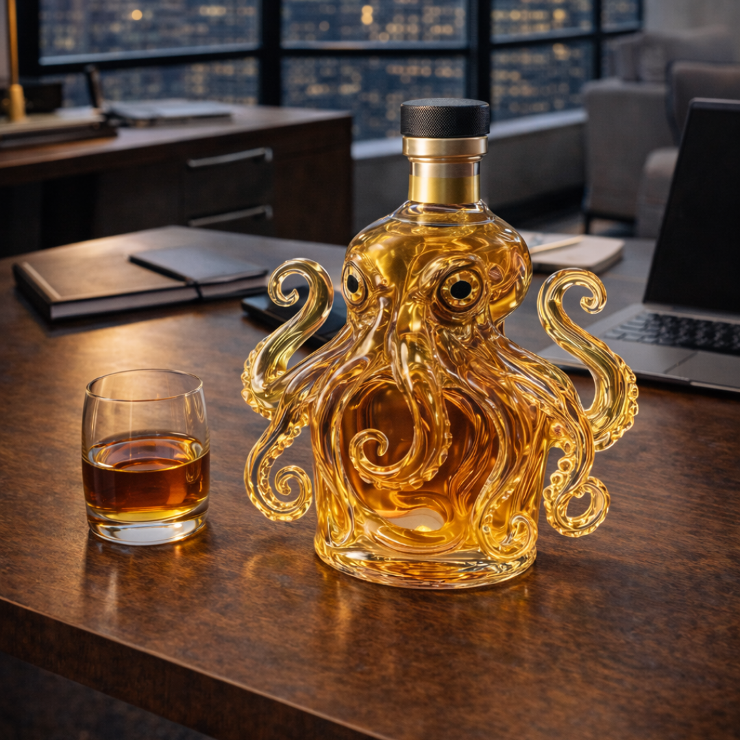 "Botella de Whisky Edición Pulpo" se ha cambiado a "Botella de Whisky Edición Pulpo".