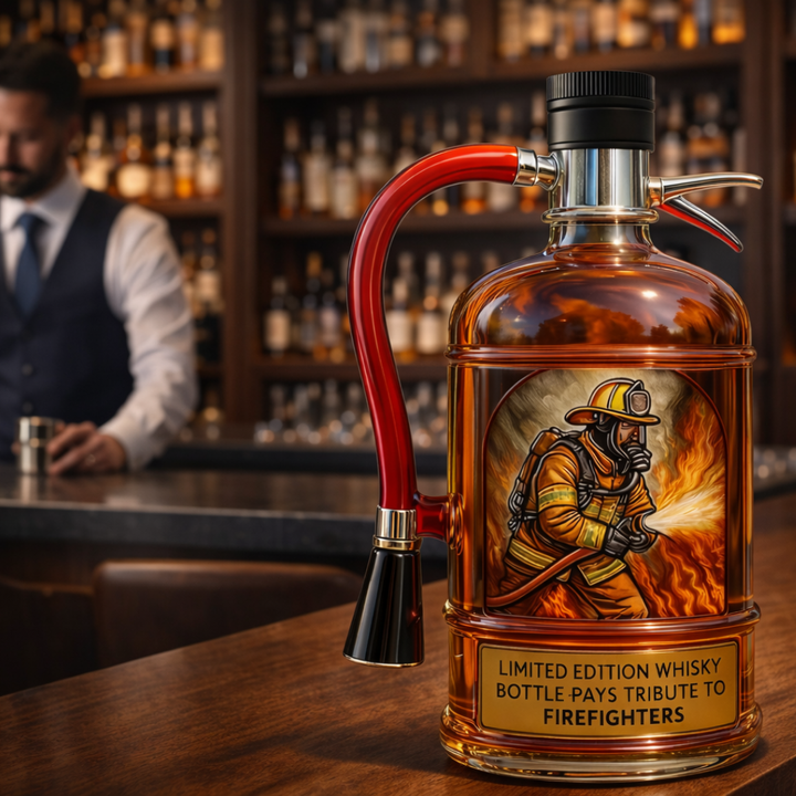 Botella de Whisky Edición Especial Bombero