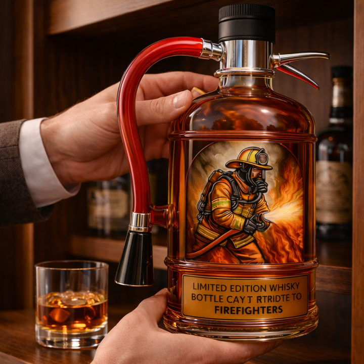 Botella de Whisky Edición Especial Bombero