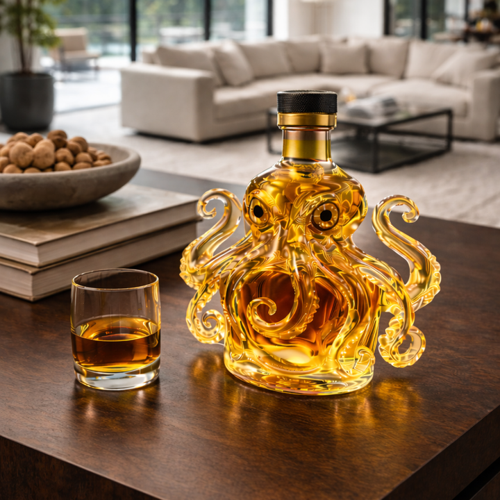 "Botella de Whisky Edición Pulpo" se ha cambiado a "Botella de Whisky Edición Pulpo".