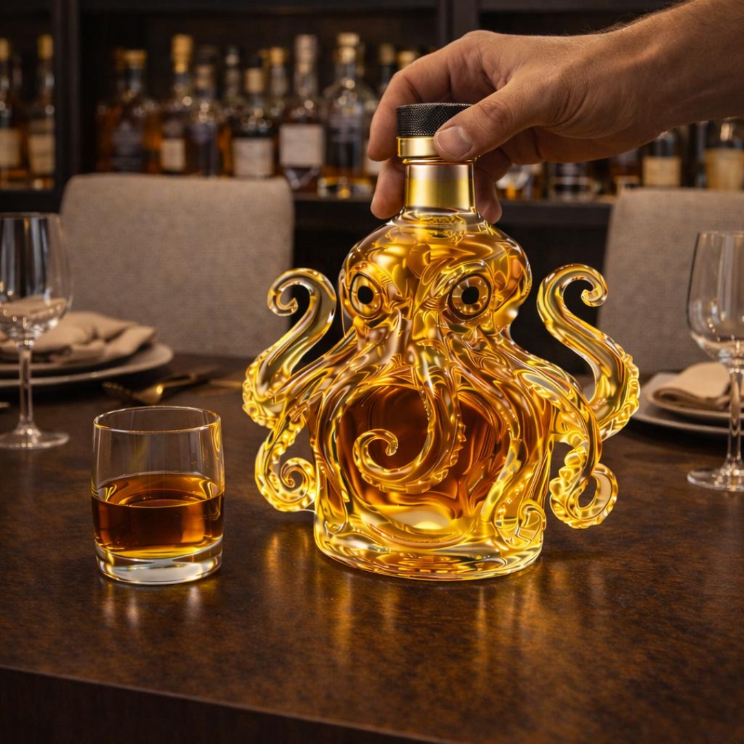 "Botella de Whisky Edición Pulpo" se ha cambiado a "Botella de Whisky Edición Pulpo".