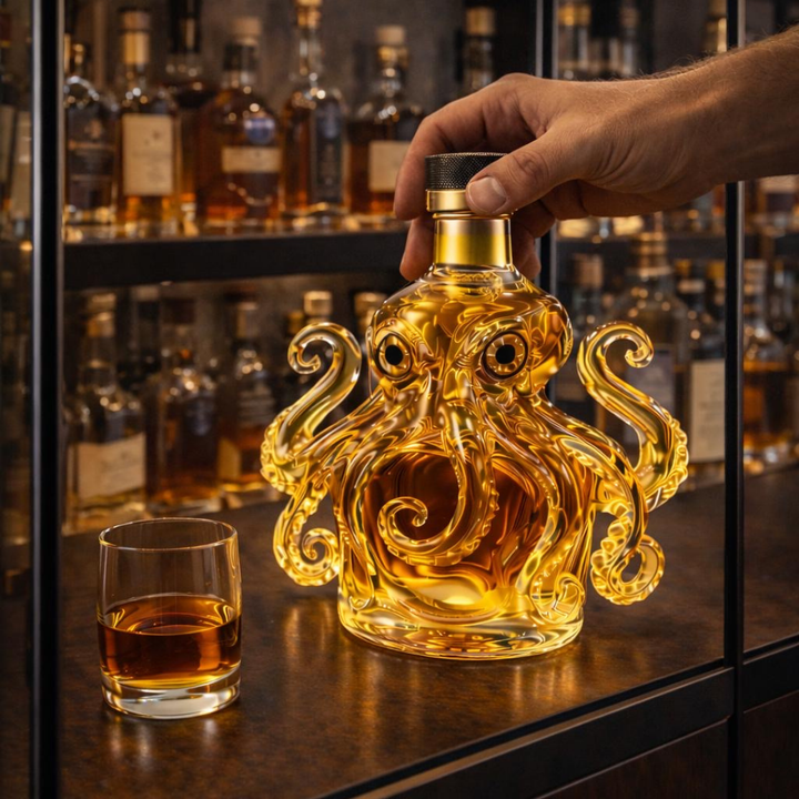 "Botella de Whisky Edición Pulpo" se ha cambiado a "Botella de Whisky Edición Pulpo".