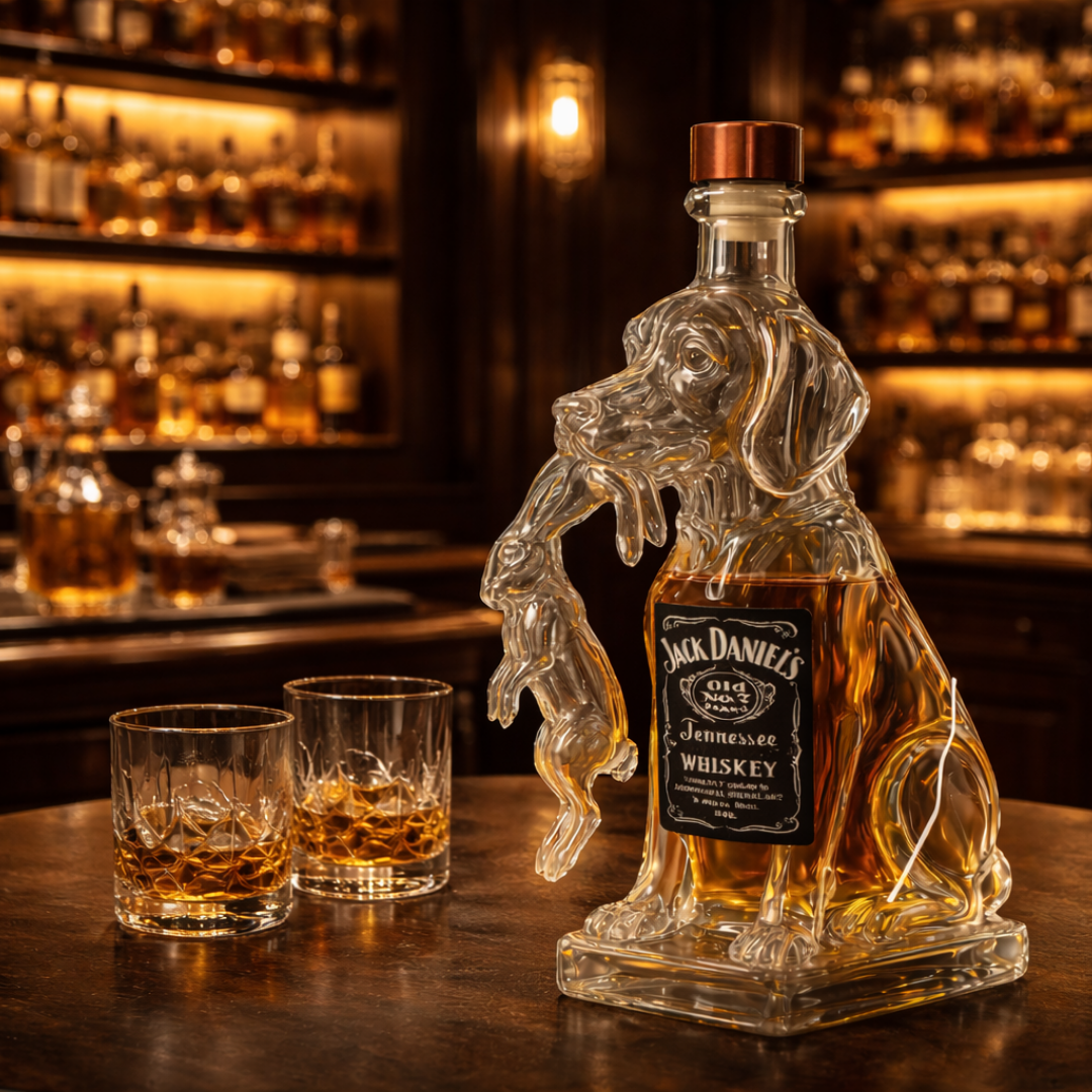 Colección de Perros Botella de Whisky