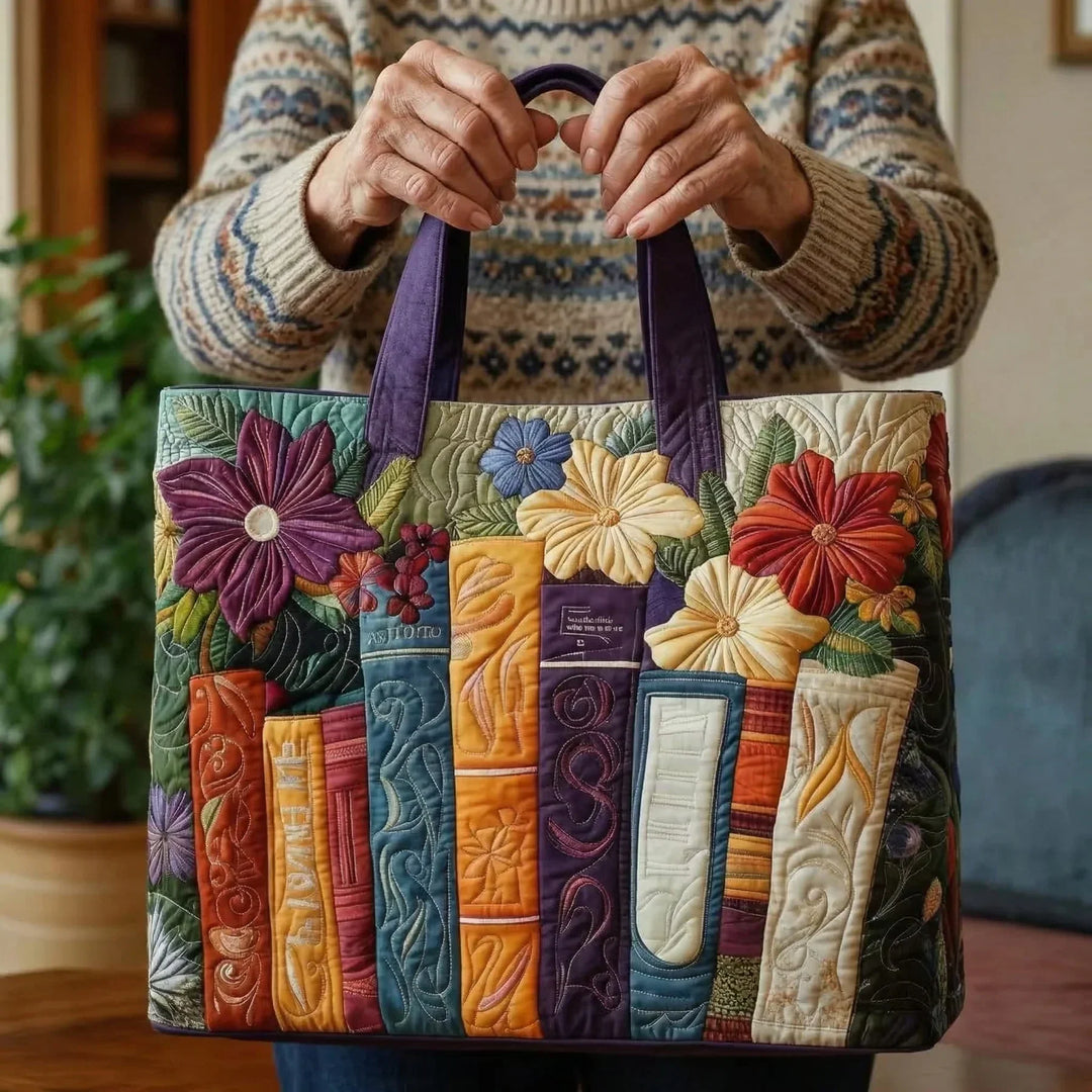 Bolsa de tote acolchada - Para amantes de los libros