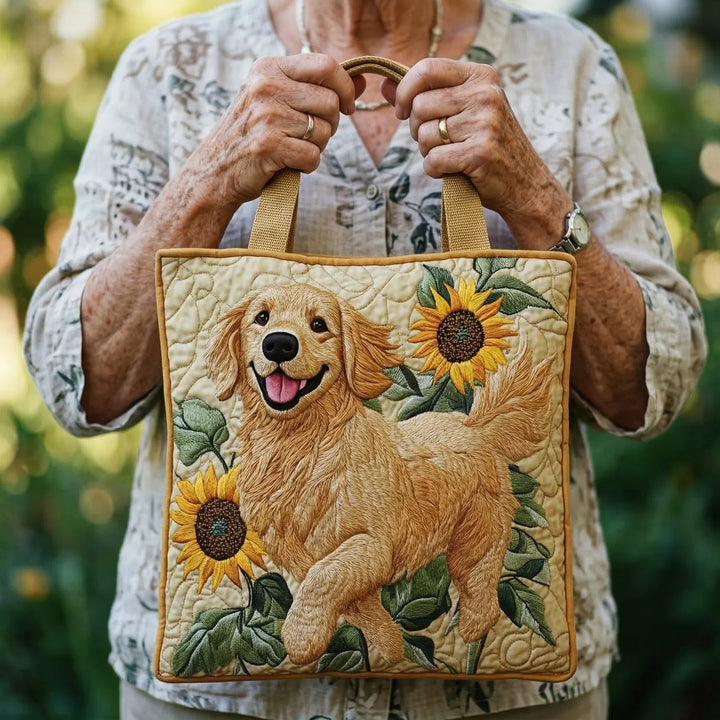 Bolso Tote Acolchado - Golden Retriever