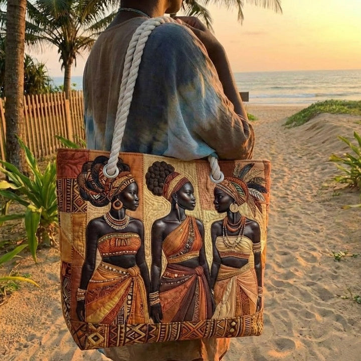 Bolso de playa hecho a mano | Melanina Reinas Brillantes