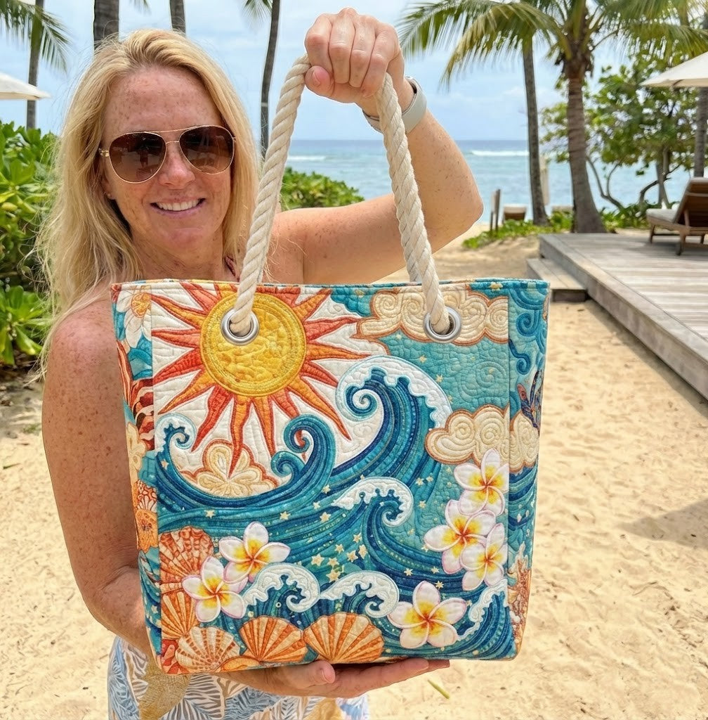 Bolsa de playa hecha a mano Hot Halo